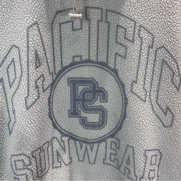 PacSun Fleece Funnel Neck Oversized Cropped Sweatshirt Size Small - Picture 7 of 15